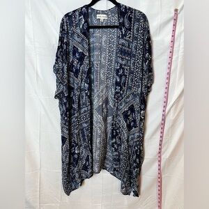 Women’s Paisley Blue Duster L/XL